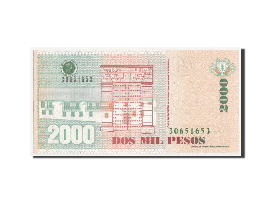 Billete, 2000 Pesos, 2007, Colombia, UNC