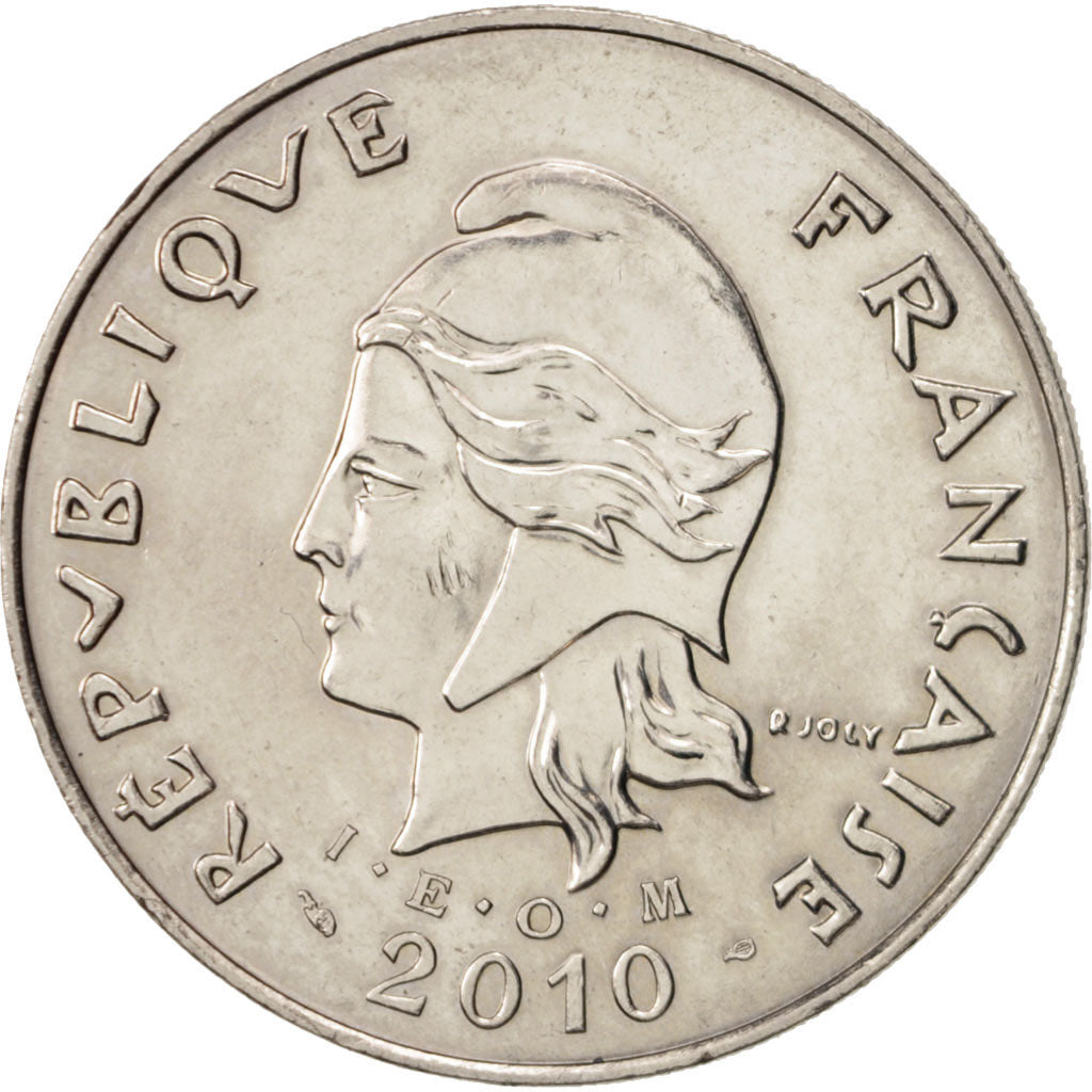 French Polynesia, 50 Francs, 2010, Paris, MS(60-62), Copper-nickel, KM:13a