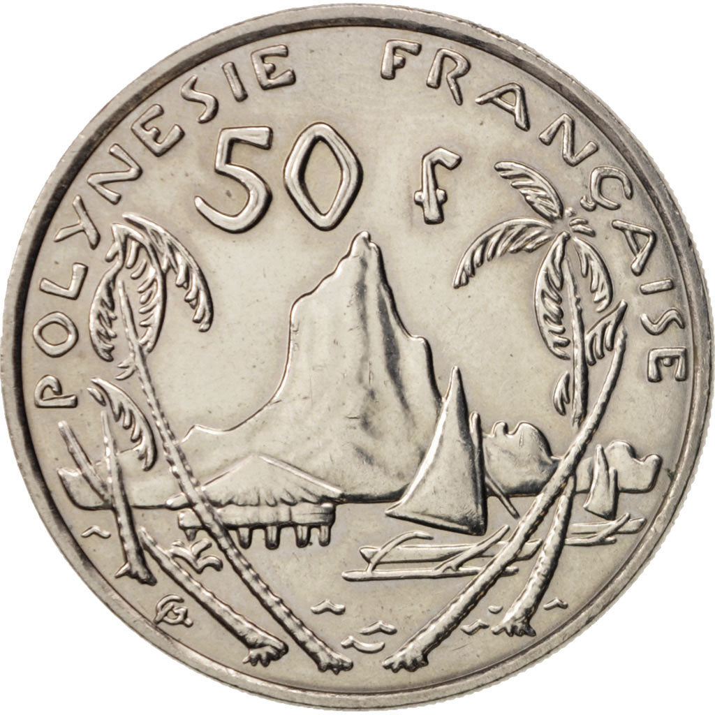 French Polynesia, 50 Francs, 2010, Paris, MS(60-62), Copper-nickel, KM:13a