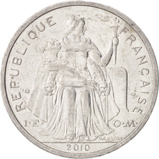 Coin, French Polynesia, 2 Francs, 2010, Paris, AU(55-58), Aluminum, KM:10