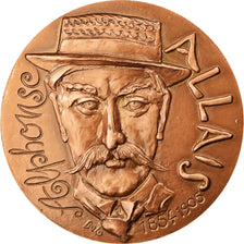 France, Medal, Alphonse Allais, Ecrivain, Arts & Culture, 1967, Belo, MS(64)