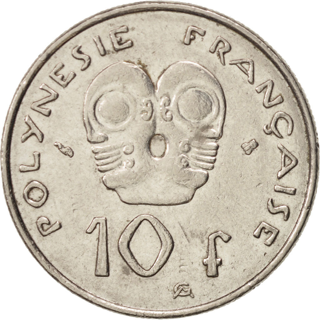 Coin, French Polynesia, 10 Francs, 2000, Paris, AU(50-53), Nickel, KM:8