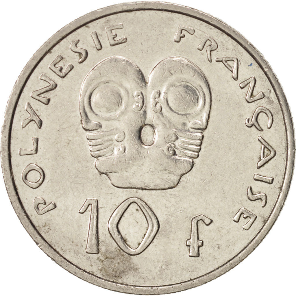 Coin, French Polynesia, 10 Francs, 2004, Paris, AU(50-53), Nickel, KM:8