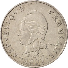 French Polynesia, 10 Francs, 2007, Paris, AU(50-53), Copper-nickel, KM:8a