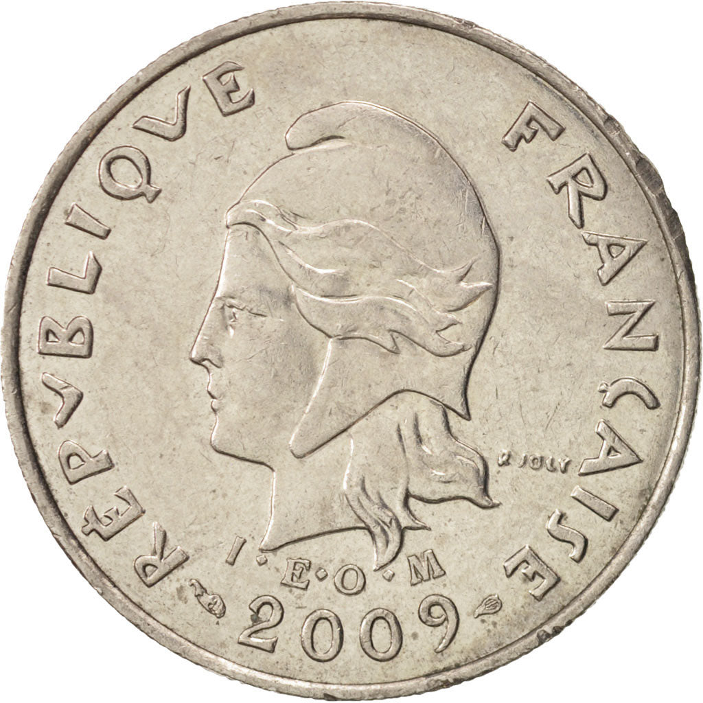 Coin, French Polynesia, 10 Francs, 2009, Paris, AU(50-53), Copper-nickel, KM:8a
