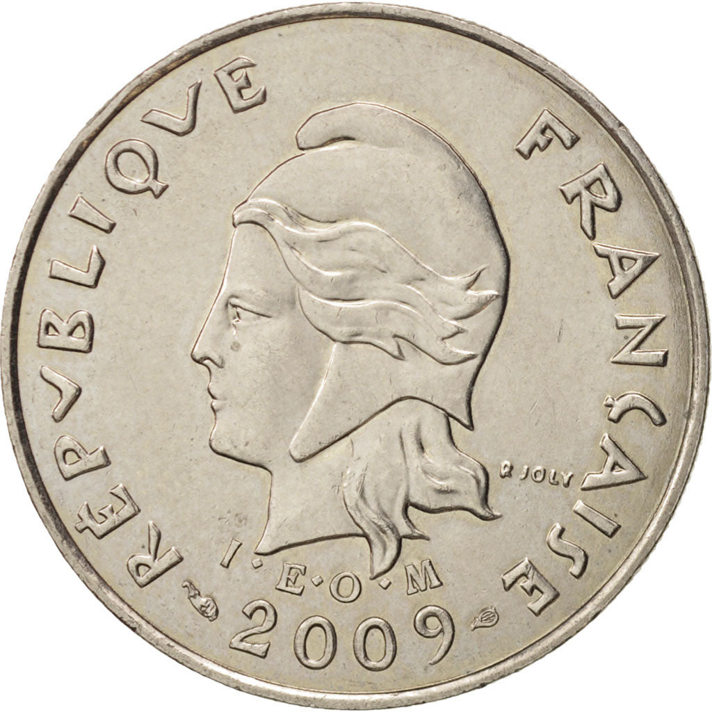 Coin, French Polynesia, 10 Francs, 2009, Paris, AU(50-53), Copper-nickel, KM:8a
