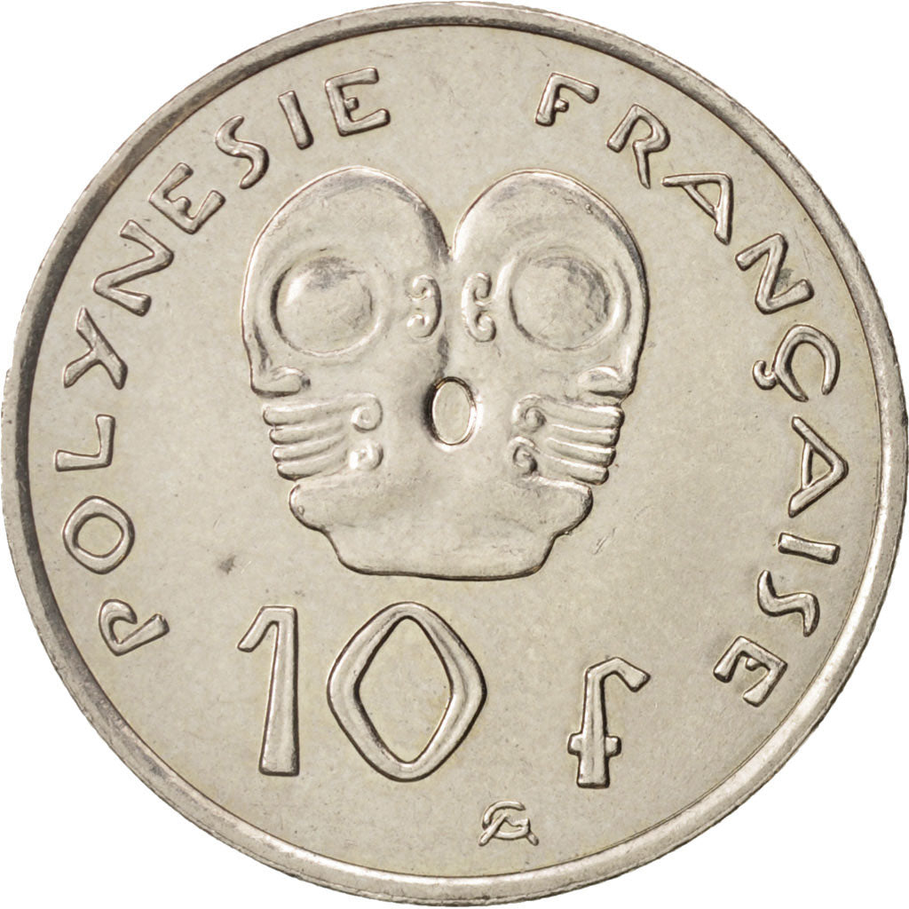 Coin, French Polynesia, 10 Francs, 2009, Paris, AU(50-53), Copper-nickel, KM:8a