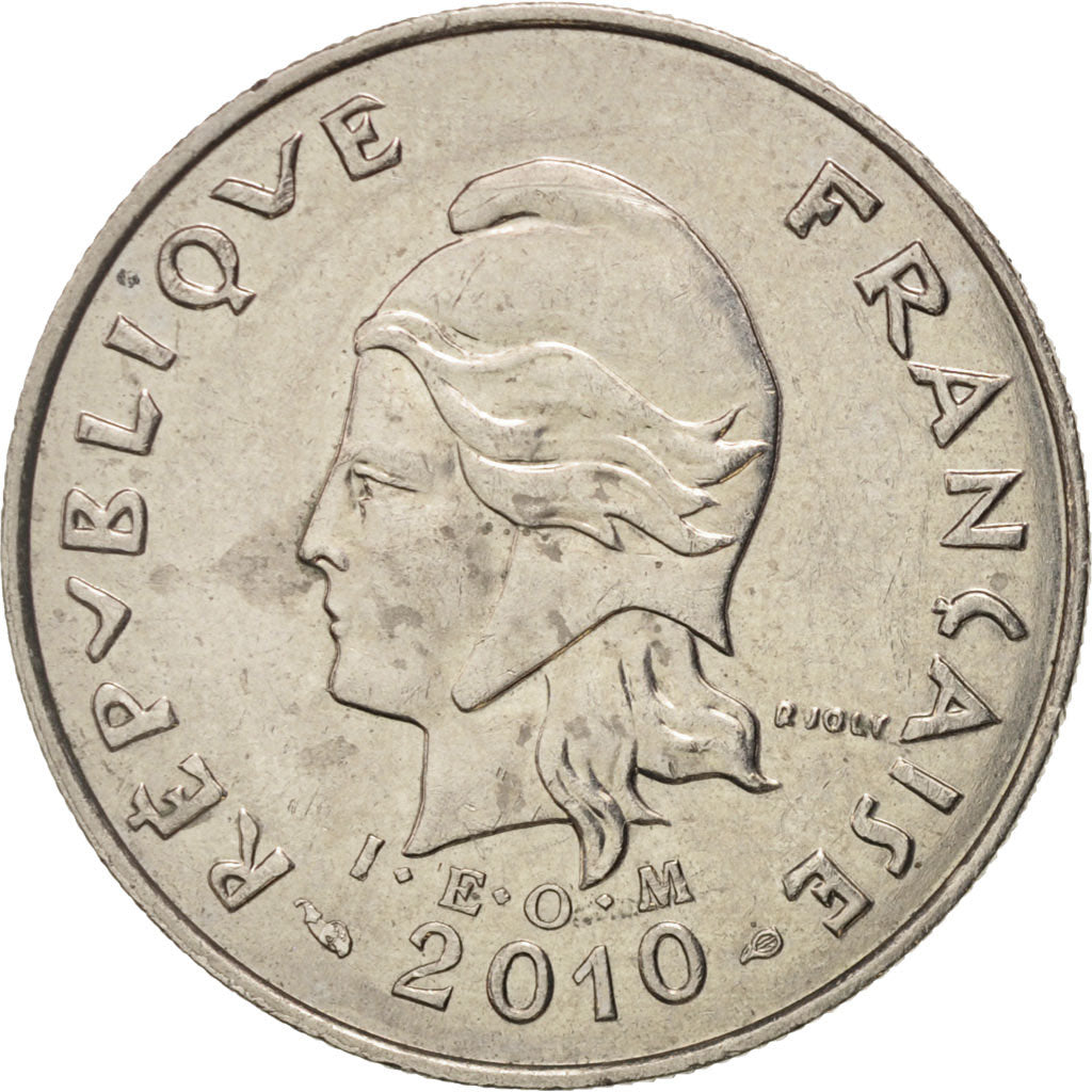 Coin, French Polynesia, 10 Francs, 2010, Paris, AU(50-53), Copper-nickel, KM:8a