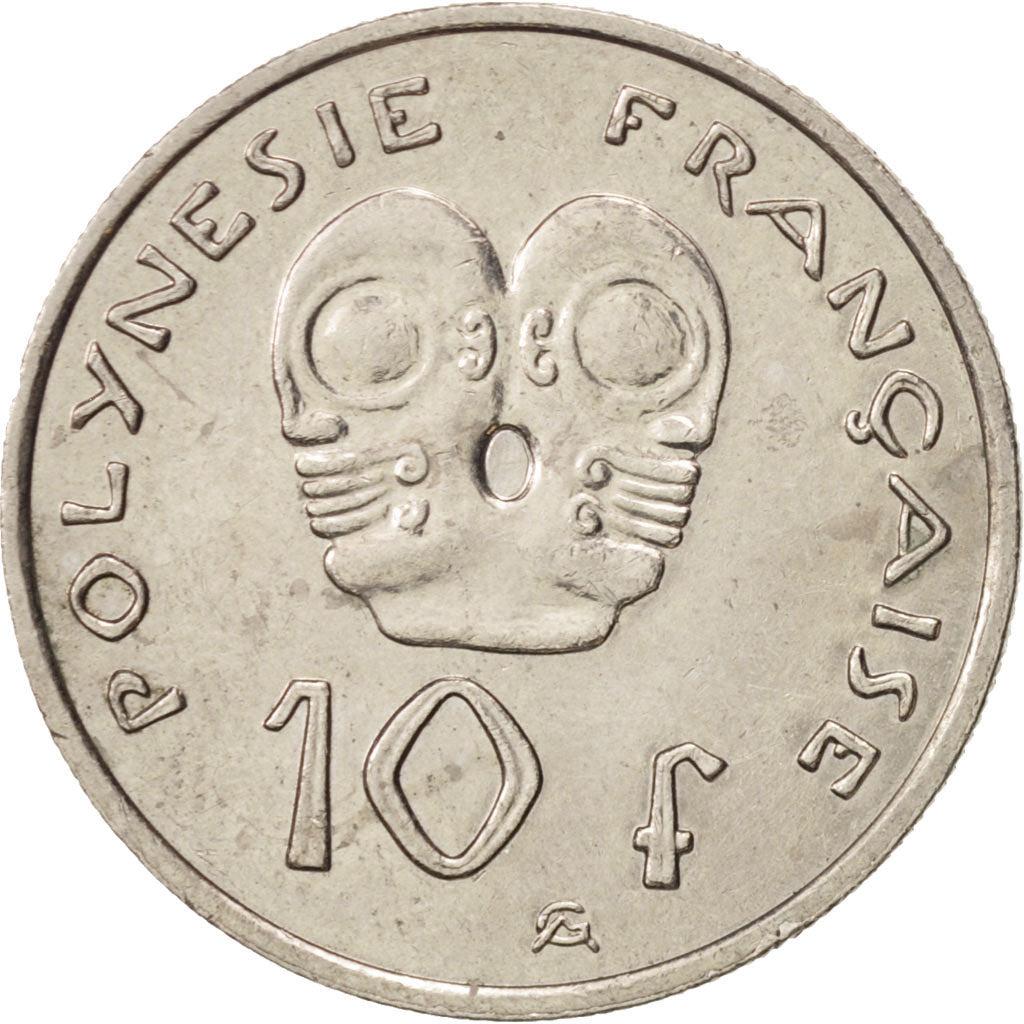 Coin, French Polynesia, 10 Francs, 2010, Paris, AU(50-53), Copper-nickel, KM:8a