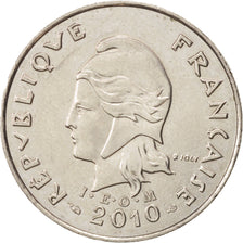 French Polynesia, 10 Francs, 2010, Paris, AU(50-53), Copper-nickel, KM:8a