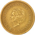 Coin, Netherlands Antilles, Beatrix, Gulden, 1991, EF(40-45), Aureate Steel