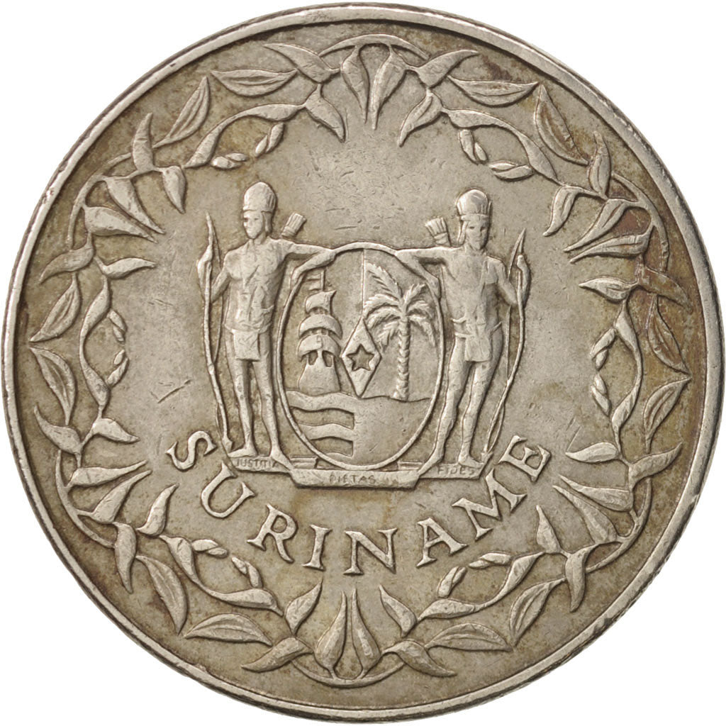 Munten, Suriname, 250 Cents, 1987, ZF+, Copper-nickel, KM:24