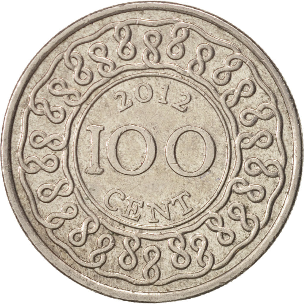 Surinam, 100 Cents, 2012, AU(50-53), Copper-nickel, KM:23