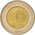 Moneta, Repubblica domenicana, 10 Pesos, 2008, BB+, Bi-metallico, KM:106