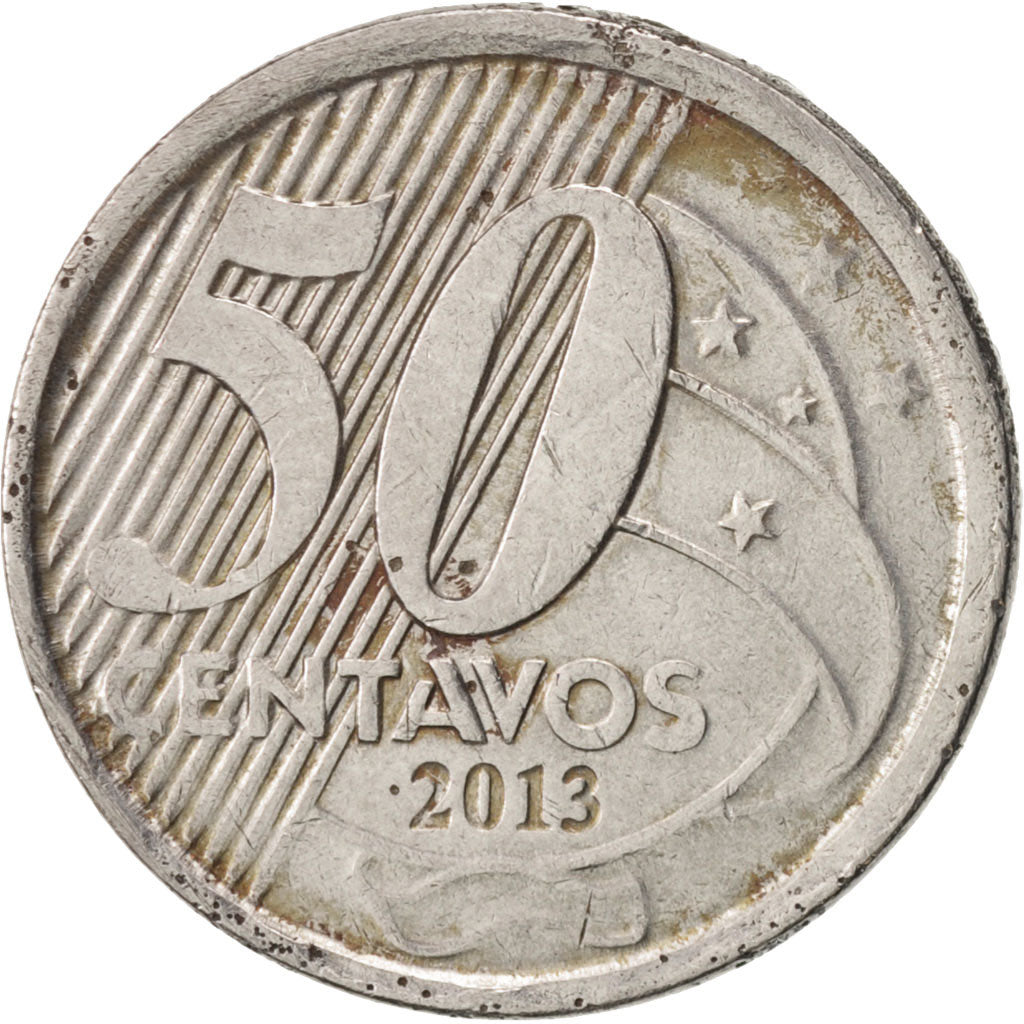 Monnaie, Brésil, 50 Centavos, 2013, TTB+, Stainless Steel, KM:651a