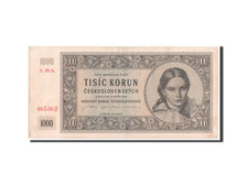 Czechoslovakia, 1000 Korun, 1945, KM #74a, EF(40-45), S