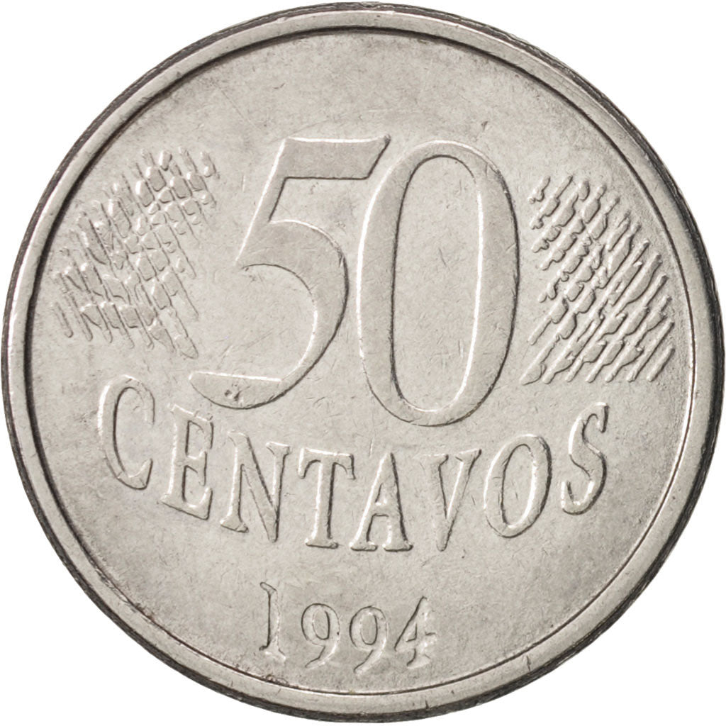 Monnaie, Brésil, 50 Centavos, 1994, TTB+, Stainless Steel, KM:635