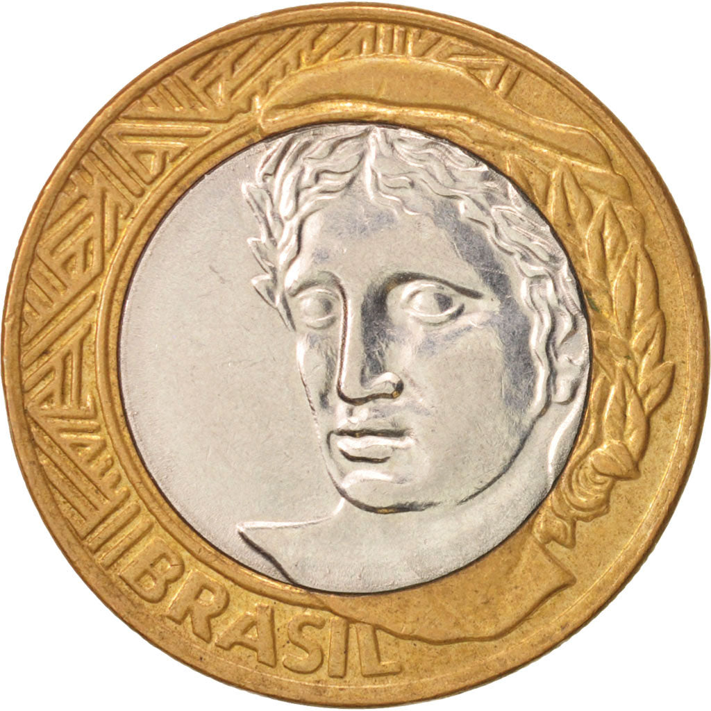Coin, Brazil, Real, 2011, Rio de Janeiro, AU(50-53), Bi-Metallic, KM:652a