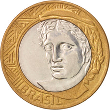 Coin, Brazil, Real, 2011, Rio de Janeiro, AU(50-53), Bi-Metallic, KM:652a