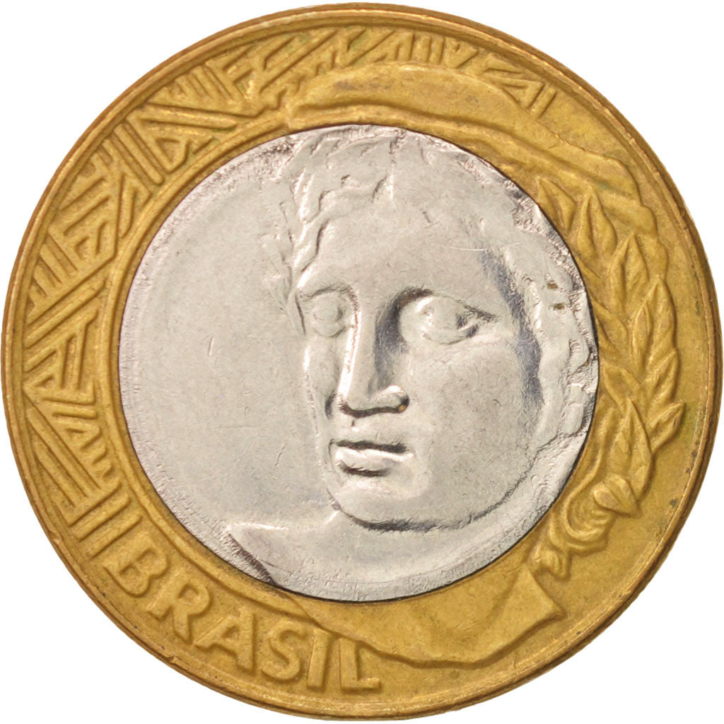 Moneta, Brasile, Real, 2009, Rio de Janeiro, BB+, Bi-metallico, KM:652a