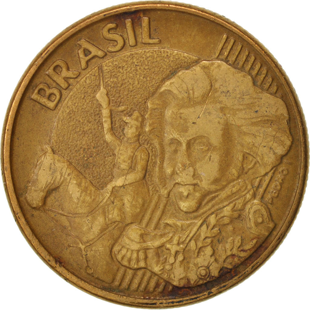 Coin, Brazil, 10 Centavos, 2006, EF(40-45), Bronze Plated Steel, KM:649.2
