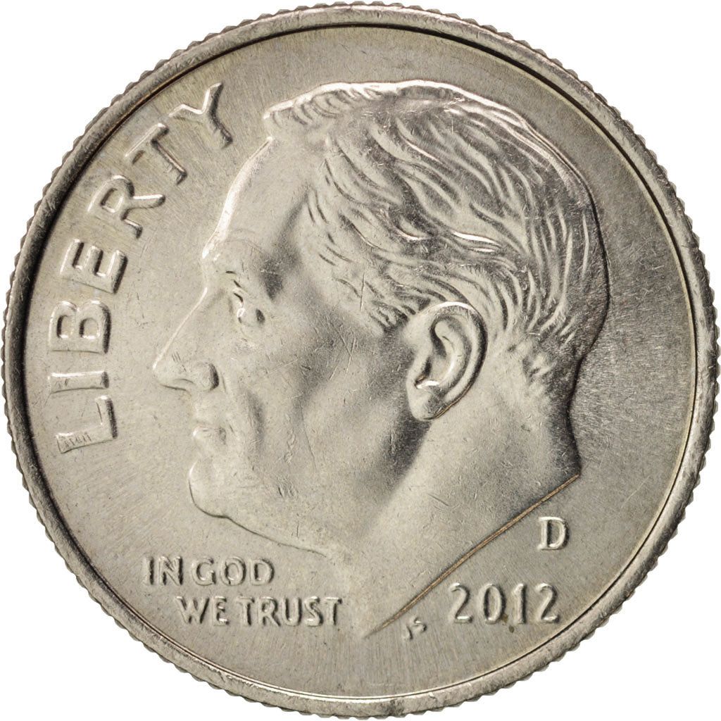 Coin, United States, Roosevelt Dime, Dime, 2012, U.S. Mint, Denver, MS(63)
