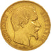 Moneda, Francia, Napoleon III, Napoléon III, 20 Francs, 1856, Paris, MBC, Oro
