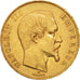 Francia, Napoleon III, 50 Francs, 1858, Strasbourg, MBC+, Oro, KM 785.2