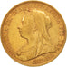 Great Britain, Victoria, Sovereign, 1896, AU(50-53), Gold, KM:785