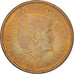 Netherlands Antilles, Gulden, 2014, AU(50-53), Aureate Steel
