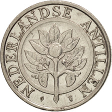 Netherlands Antilles, Beatrix, 25 Cents, 1993, AU(55-58), Nickel, KM 35