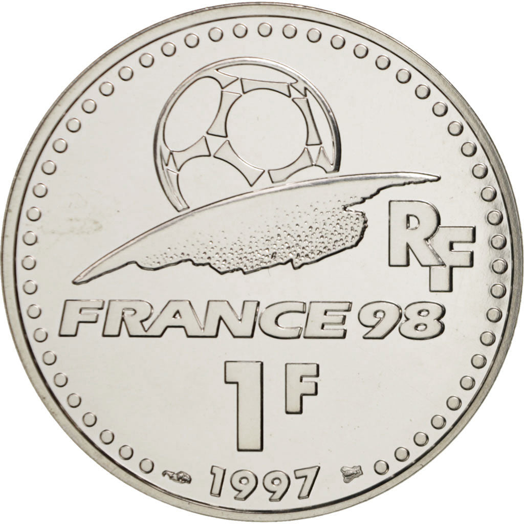 France, Franc, 1997, MS(65-70), Silver, KM:1211, Gadoury:C207