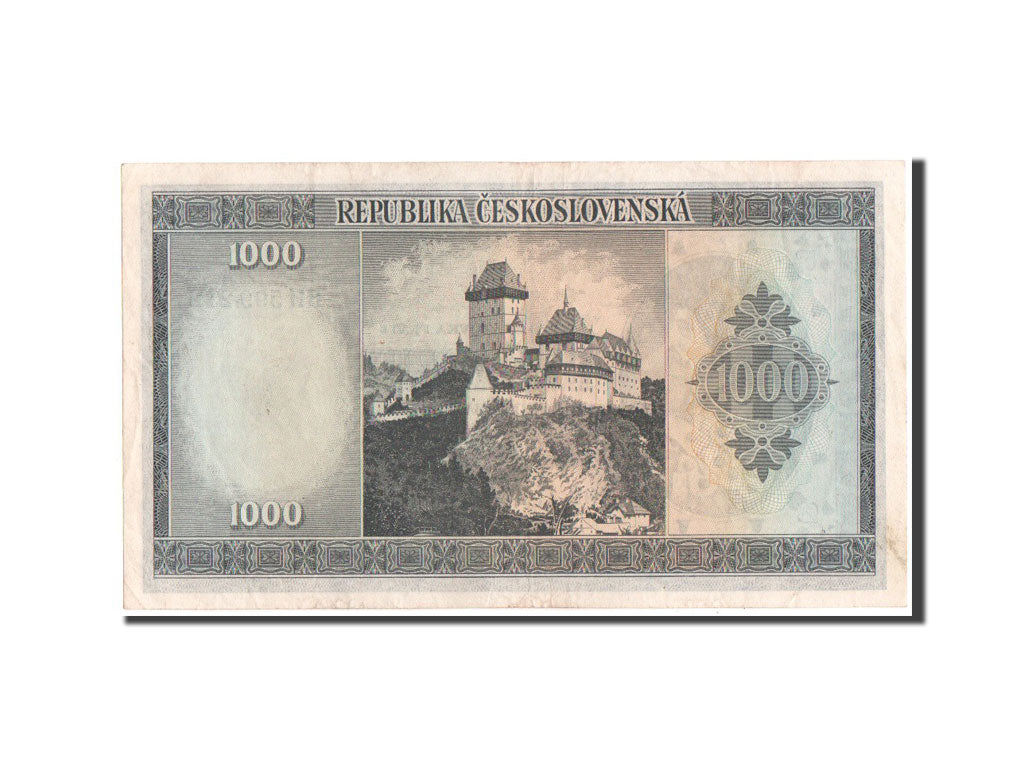 Banknote, Czechoslovakia, 1000 Korun, 1945, EF(40-45)