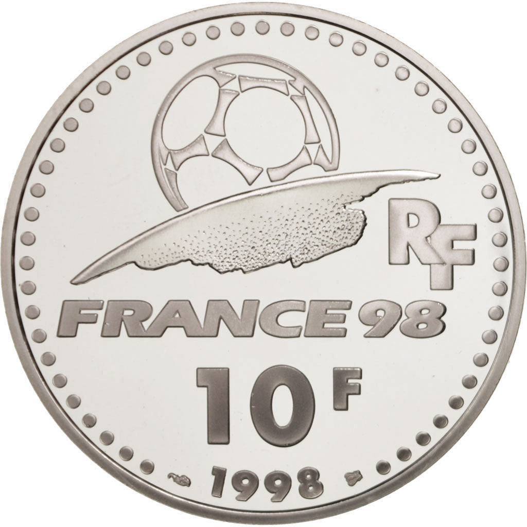 Coin, France, 10 Francs, 1998, MS(65-70), Silver, KM:1167, Gadoury:C213