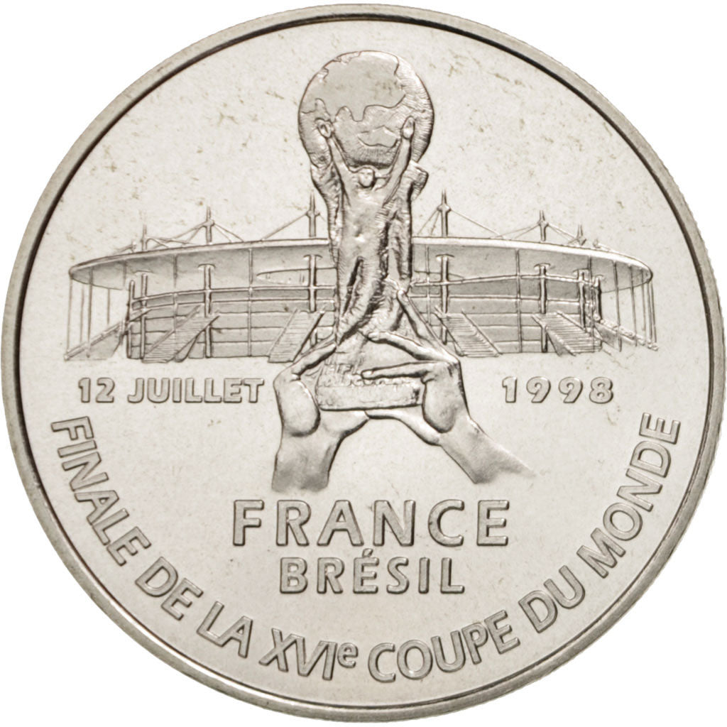 France, 5 Francs, 1998, MS(65-70), Silver, KM:1212, Gadoury:C 215