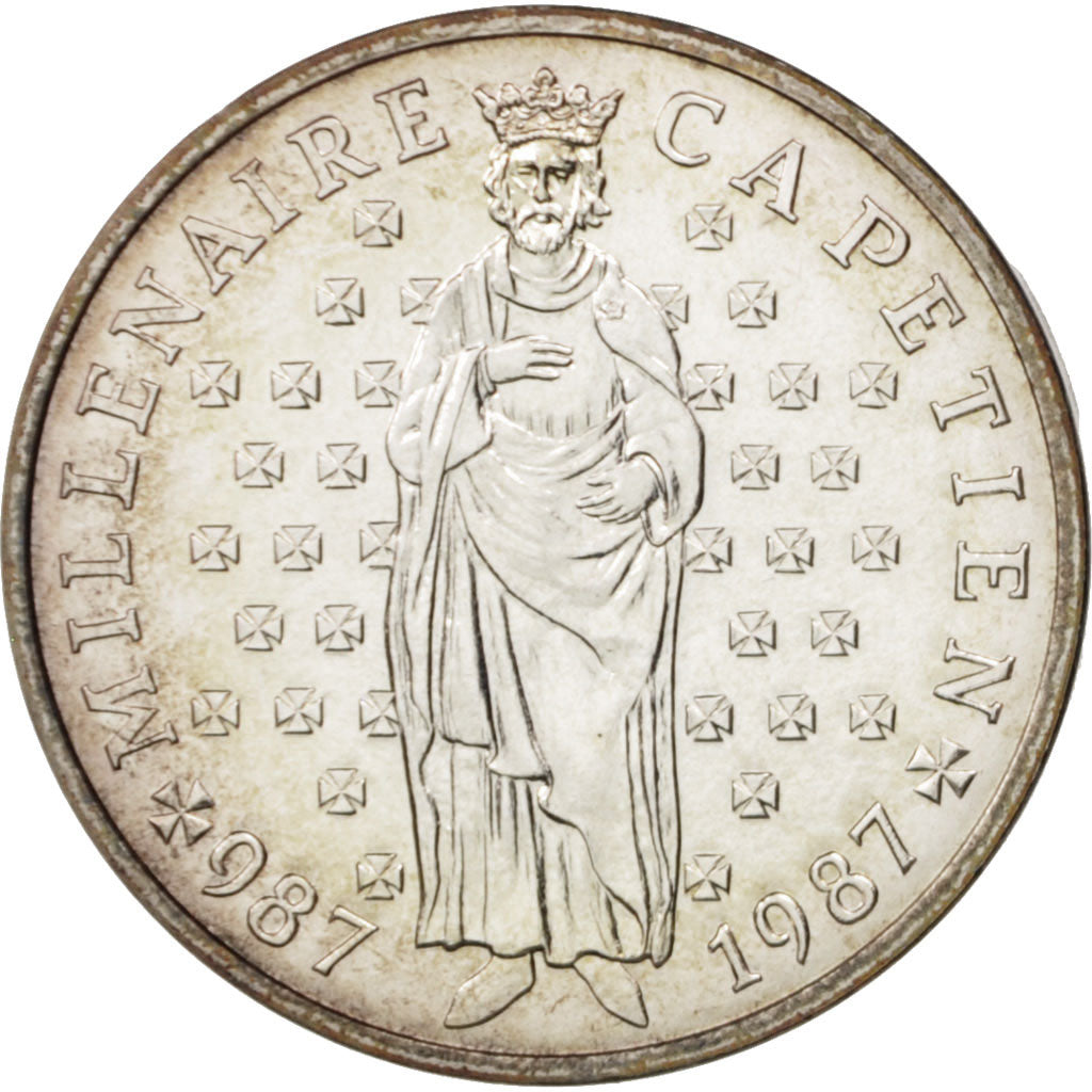 France, Hugues Capet, 10 Francs, 1987, SPL+, Argent, KM:961, Gadoury:820