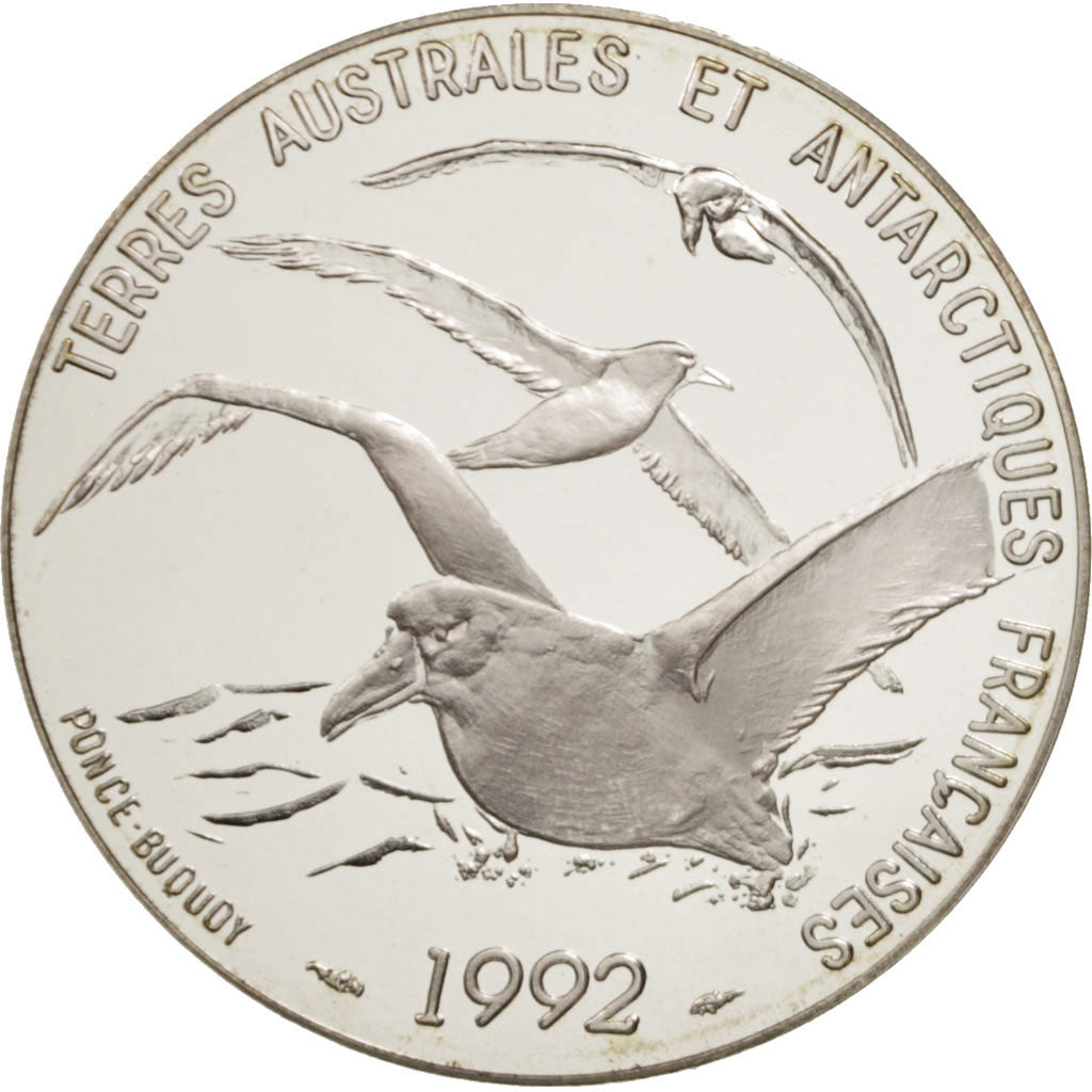 France, 5 Francs, 1992, MS(65-70), Silver, KM:1007, Gadoury:C 32