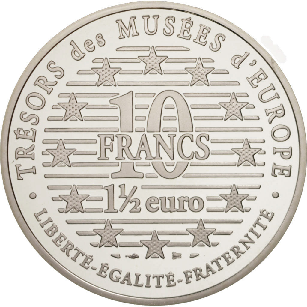 Coin, France, 10 Francs-1.5 Euro, 1996, MS(65-70), Silver, Gadoury:C139