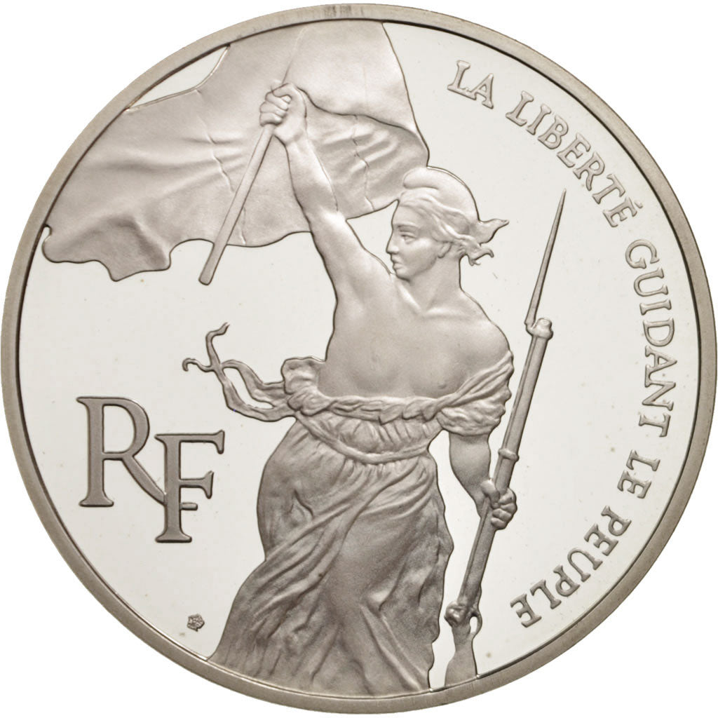 France,Liberté guidant le peuple,100 Francs,1993,MS(65-70),Silver,KM 1018.2