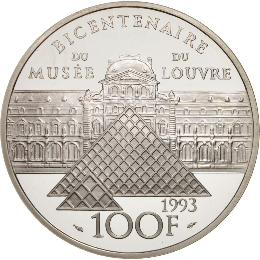 France,Liberté guidant le peuple,100 Francs,1993,MS(65-70),Silver,KM 1018.2