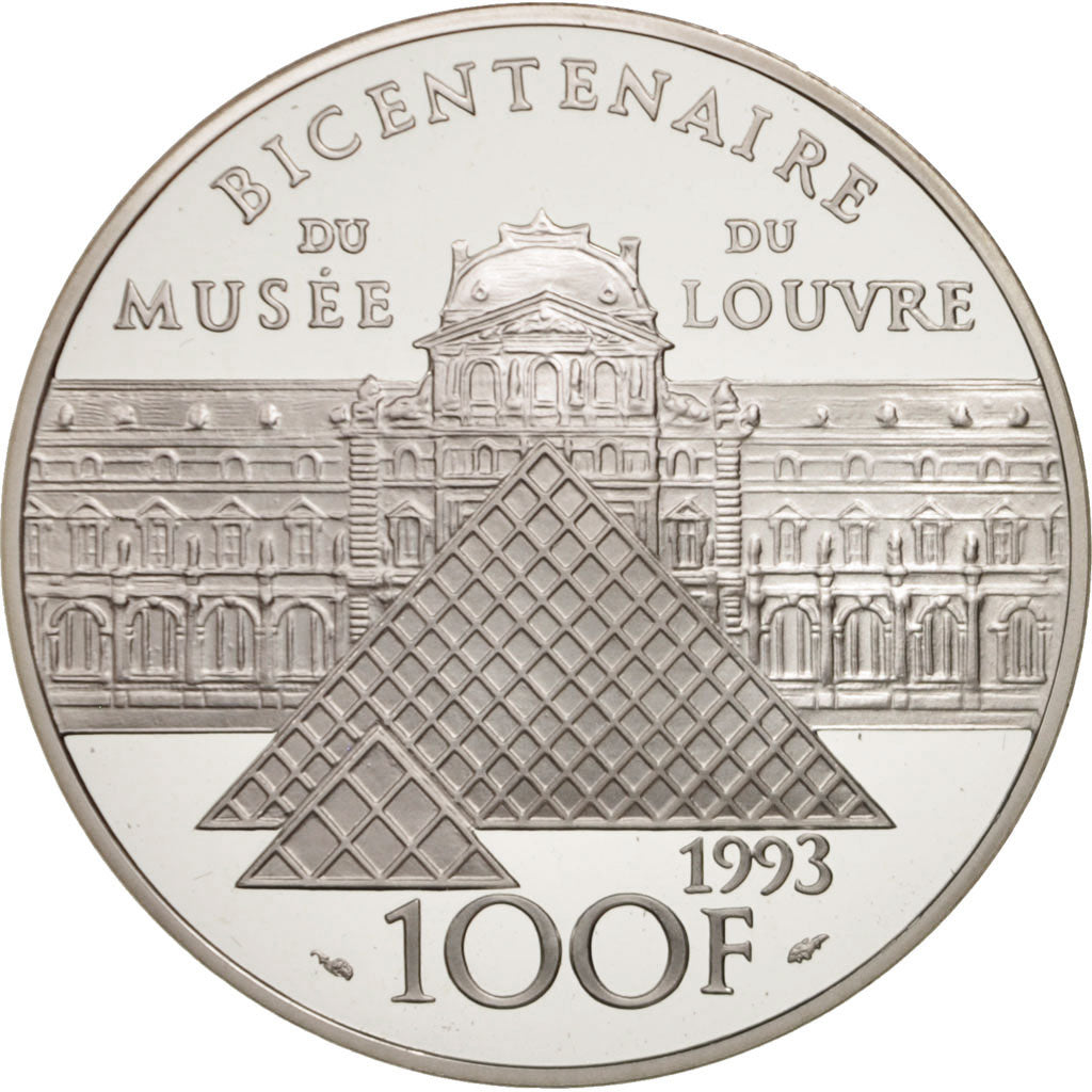 France, 100 Francs, 1993, MS(65-70), Silver, KM:1019, Gadoury:C49