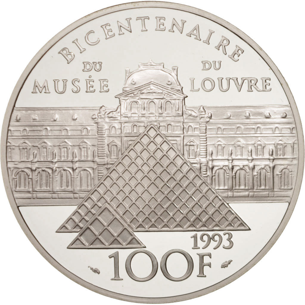 France, 100 Francs, 1993, MS(65-70), Silver, KM:1022, Gadoury:C53