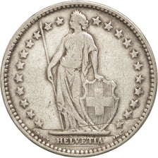 Coin, Switzerland, 2 Francs, 1921, Bern, EF(40-45), Silver, KM:21
