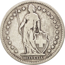 Switzerland, 2 Francs, 1874, Bern, VF(20-25), Silver, KM:21