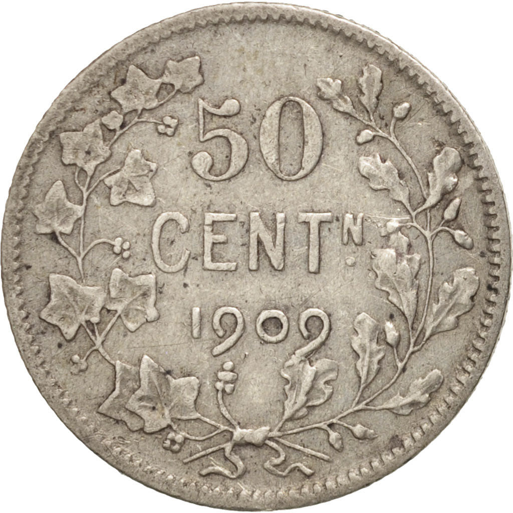 Coin, Belgium, 50 Centimes, 1909, VF(30-35), Silver, KM:60.2