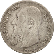 Belgium, 50 Centimes, 1909, VF(30-35), Silver, KM:60.1