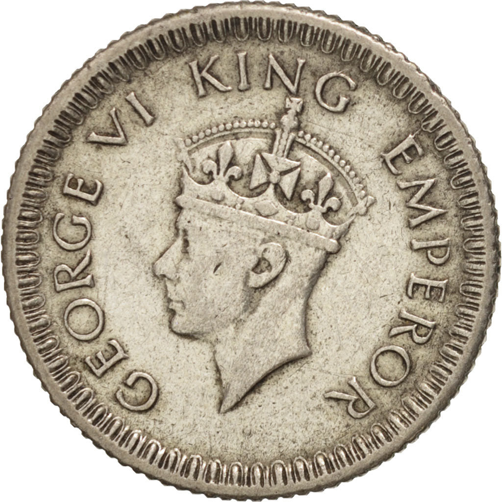 INDIA-BRITISH, George VI, 1/4 Rupee, 1943, EF(40-45), Silver, KM:547