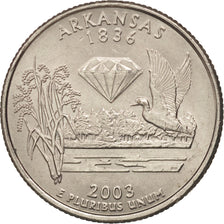 United States, Quarter, 2003, U.S. Mint, Philadelphia, AU(55-58), KM 347