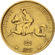 Lithuania, 5 Centai, 1925, King's Norton, AU(50-53), Aluminum-Bronze, KM:72