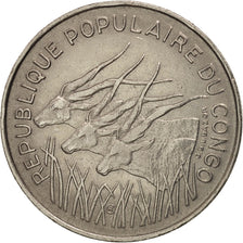 Congo Republic, 100 Francs, 1975, Paris, AU(50-53), Nickel, KM:2